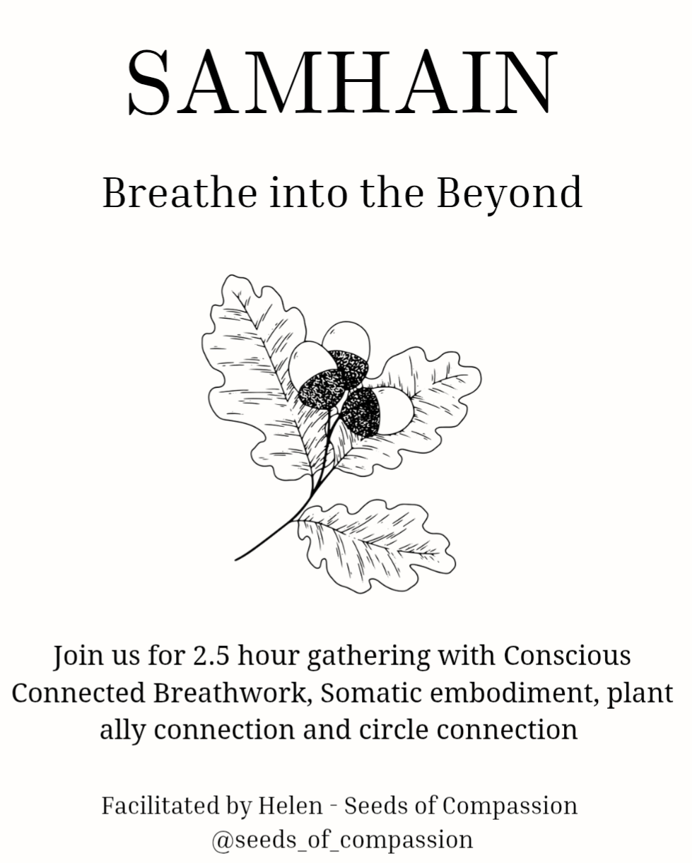 Breathe with the Seasons - SAMHAIN with Helen 10am - 12:30pm